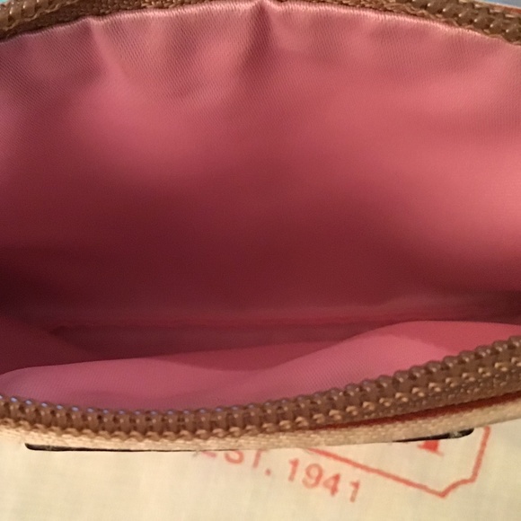 Coach Multi Colored Striped Wristlet. Not Leather. Fabric. EUC. - Picture 4 of 4